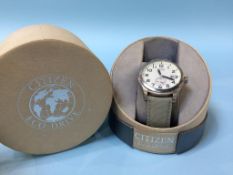 A boxed Citizen gentleman's wristwatch