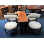 A G Plan teak dining table and four G Plan chairs