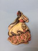 A Pendelfin wall mounted figure of a gypsy girl