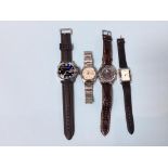 Four gentleman's dress watches