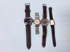 Four gentleman's dress watches