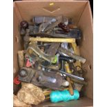 A box of planes and tools