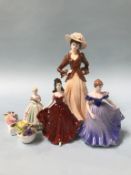 Various Coalport figures etc.