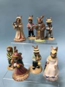 Eight boxed Royal Doulton Bunnykins figures