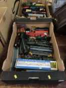 Two boxes of model railway