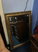 A gilt framed mirror, 76 x 107cm