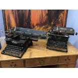 Two typewriters