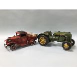 Two modern tin plate models