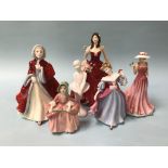 Six various Royal Doulton figures