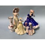 Various figures, to include Royal Doulton and Coalport etc., and a Royal Albert Old Country Rose