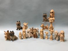 A large collection of Sylvac dogs (19)