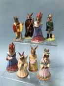 Eight boxed Royal Doulton Bunnykins figures