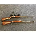 Air rifles, to include Webley MK3, and one other, unmarked