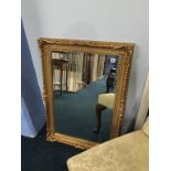 A gilt framed mirror, 65 x 91cm