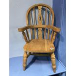 A child's Windsor armchair