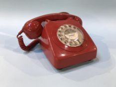 A red GPO telephone
