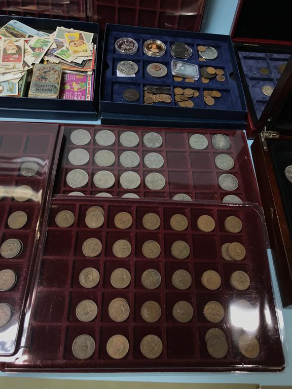 A collection of coins, £5, commemorative crowns, and cigarette cards etc. - Image 2 of 4