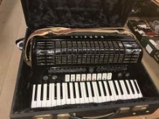 A Borsini Musette accordion, in hard case