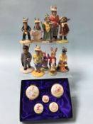 A quantity of Royal Doulton Bunnykins figures and enamels etc.