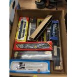 A box of model trains, to include Airfix etc.