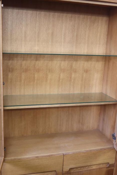 A pair of light oak display cabinets - Image 8 of 9