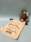 A Steiff 'The English Musical' Teddy Bear, with white tag, number 660979, brown tipped mohair,