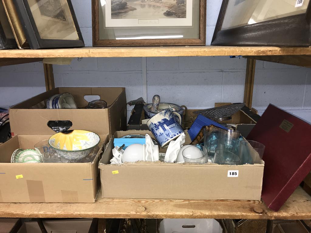 Assorted glassware etc.