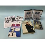 Autographs; A collection of Sgt Bilko (Phil Silvers) related books and DVDs of all 142 episodes,