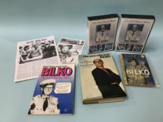 Autographs; A collection of Sgt Bilko (Phil Silvers) related books and DVDs of all 142 episodes,