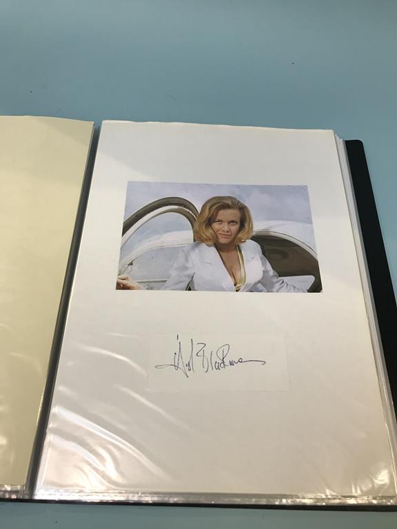 Autographs, twenty James Bond related signatures, mounted with photographs, to include Cubby - Image 5 of 9