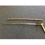 A Continental Officers sabre, dated 1827