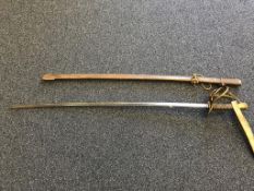 A Continental Officers sabre, dated 1827