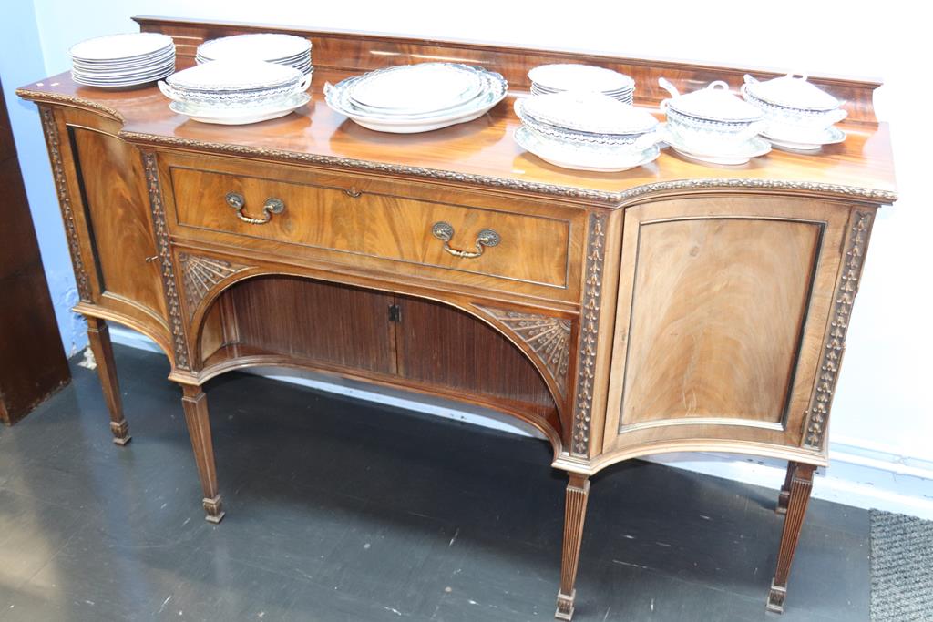 A mahogany sideboard