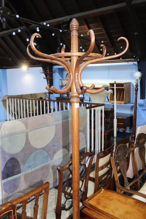 A Bentwood style coat stand