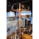 A Bentwood style coat stand