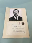 Autographs; a hand written envelope by Reg Kray