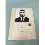 Autographs; a hand written envelope by Reg Kray