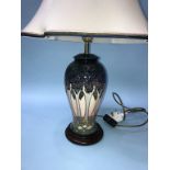 A Moorcroft table lamp