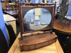 A 19th century mahogany dressing table mirror