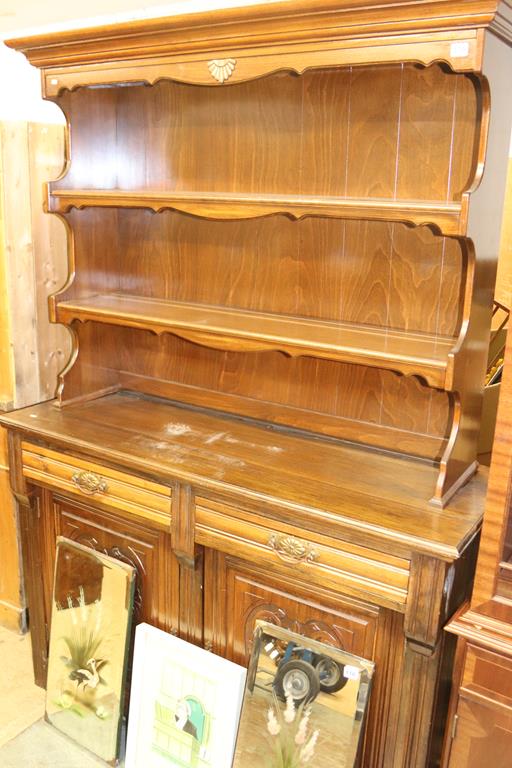 An Edwardian sideboard