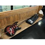 A Jaxville electric guitar and a lap guitar, Gear 4 Music