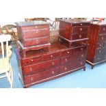 Stag double chest of drawers
