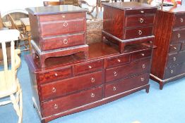 Stag double chest of drawers