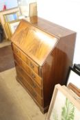 A reproduction mahogany bureau, 155cm width