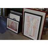 A collection of various prints to include; Oka, King and Mason etc.