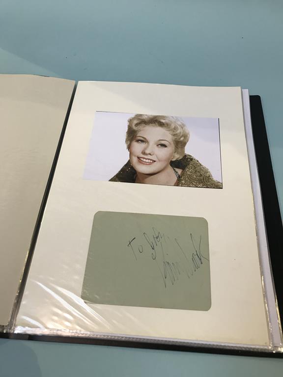 Autographs; twenty four signatures and photographs to include, Tippi Hedren, Raquel Welch, Jane - Image 4 of 9