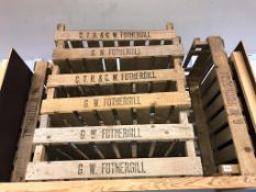 Ten fruit crates