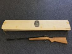 A boxed BSA Meteor air rifle