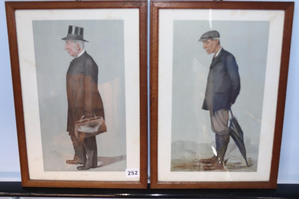 A set of four Vanity Fair prints, 39cm x 26cm