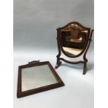 Two mahogany mirrors